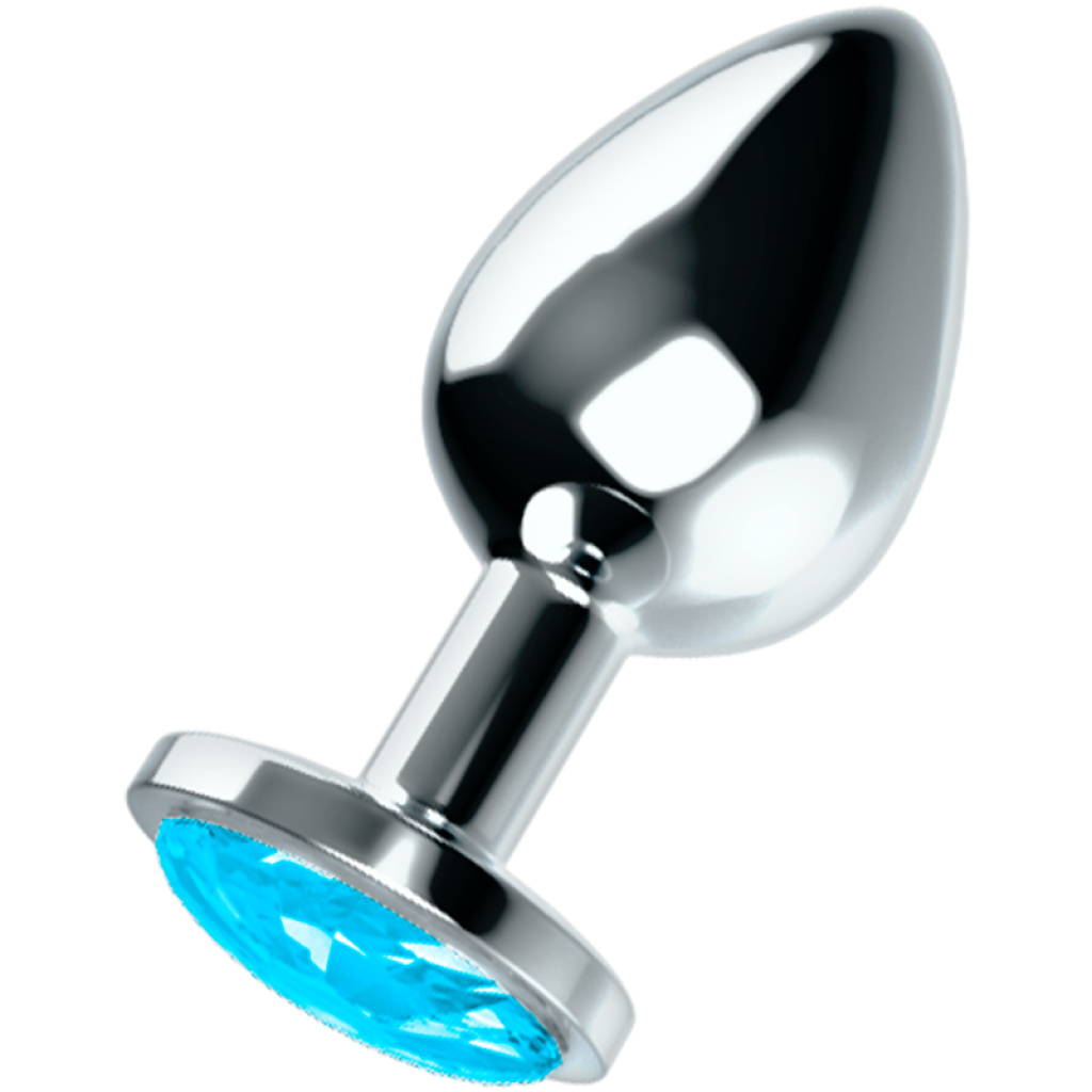 Plug Anale Cristallo BLU – M